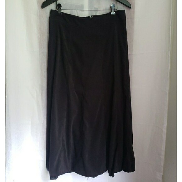 Christopher & Banks Women’s Size 6 A Line Skirt Black Velour Whimsy Goth *FLAW - Picture 1 of 11